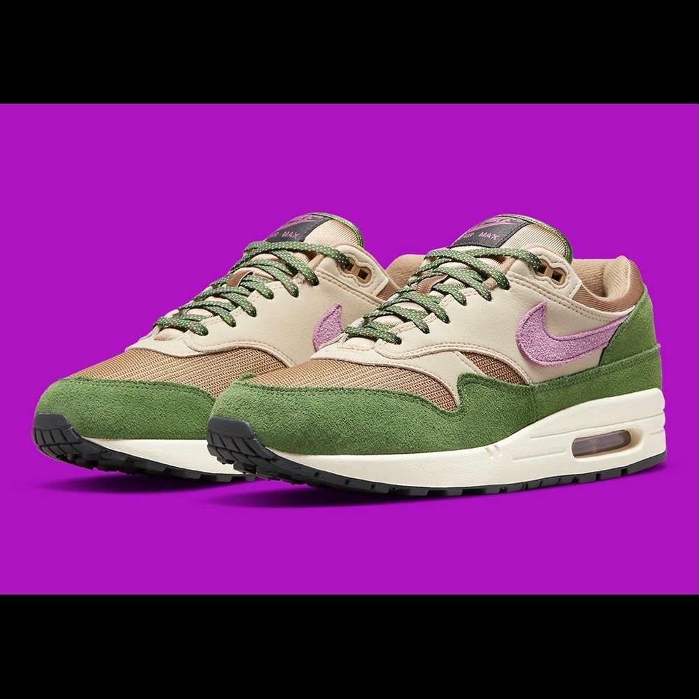 NEW Nike Air Max 1 SH TreeLine Skunk Green Purple (Size Men's US 13) AUTHENTIC